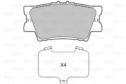 Комплект тормозных колодок, дисковый тормоз VALEO купить
