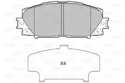 Комплект тормозных колодок, дисковый тормоз VALEO купить