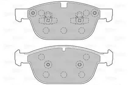 Комплект тормозных колодок, дисковый тормоз VALEO купить