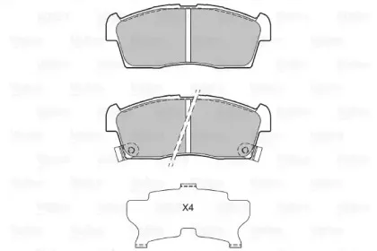 Комплект тормозных колодок, дисковый тормоз VALEO купить