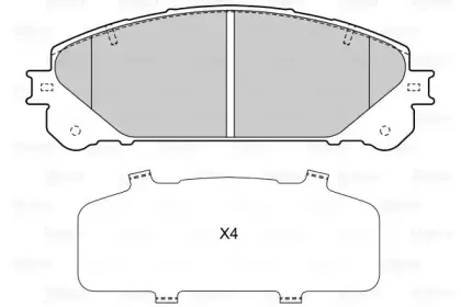 Комплект тормозных колодок, дисковый тормоз VALEO купить