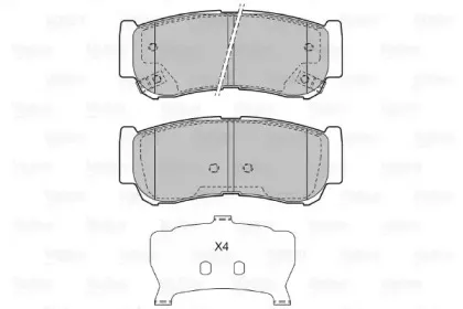 Комплект тормозных колодок, дисковый тормоз VALEO купить