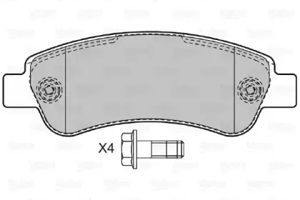 Комплект тормозных колодок, дисковый тормоз VALEO купить