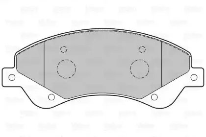 Комплект тормозных колодок, дисковый тормоз VALEO купить