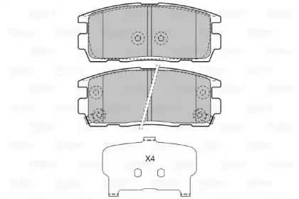 Комплект тормозных колодок, дисковый тормоз VALEO купить