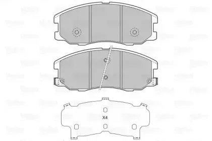 Комплект тормозных колодок, дисковый тормоз VALEO купить