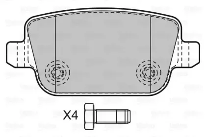 Комплект тормозных колодок, дисковый тормоз VALEO купить