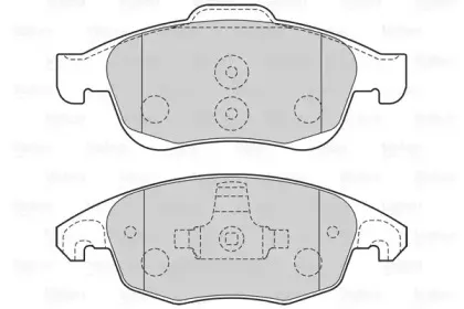 Комплект тормозных колодок, дисковый тормоз VALEO купить