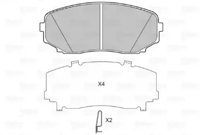 Комплект тормозных колодок, дисковый тормоз VALEO купить