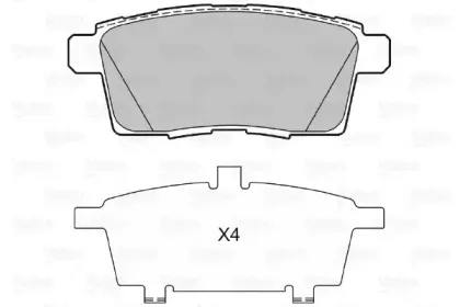 Комплект тормозных колодок, дисковый тормоз VALEO купить