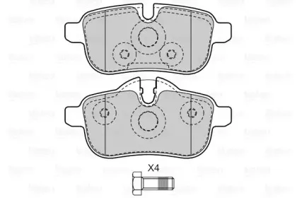 Комплект тормозных колодок, дисковый тормоз VALEO купить