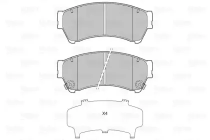 Комплект тормозных колодок, дисковый тормоз VALEO купить