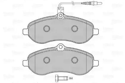Комплект тормозных колодок, дисковый тормоз VALEO купить
