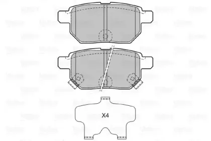 Комплект тормозных колодок, дисковый тормоз VALEO купить