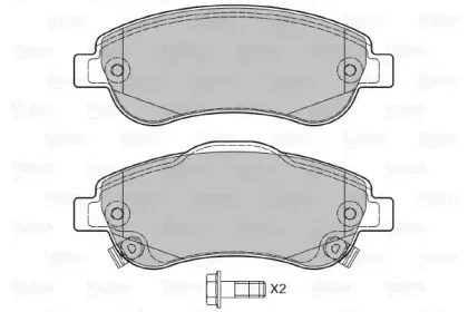 Комплект тормозных колодок, дисковый тормоз VALEO купить