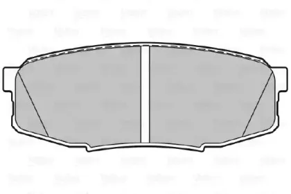 Комплект тормозных колодок, дисковый тормоз VALEO купить