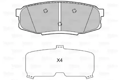Комплект тормозных колодок, дисковый тормоз VALEO купить