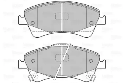 Комплект тормозных колодок, дисковый тормоз VALEO купить
