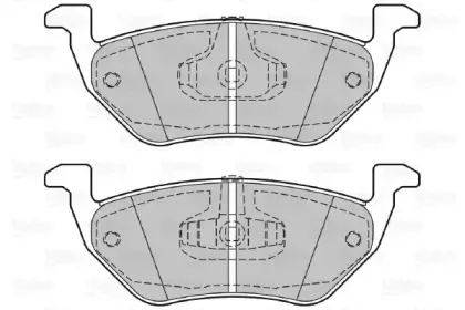 Комплект тормозных колодок, дисковый тормоз VALEO купить