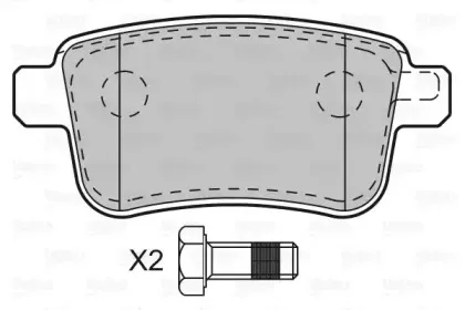Комплект тормозных колодок, дисковый тормоз VALEO купить
