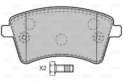 Комплект тормозных колодок, дисковый тормоз VALEO купить
