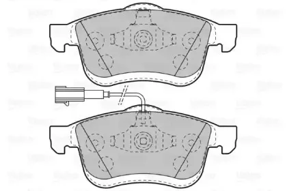 Комплект тормозных колодок, дисковый тормоз VALEO купить