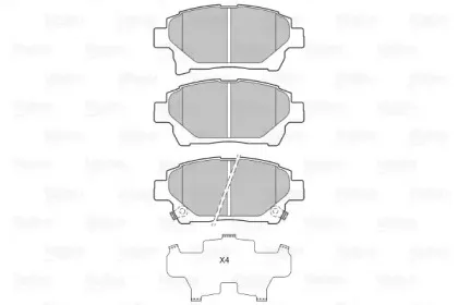 Комплект тормозных колодок, дисковый тормоз VALEO купить