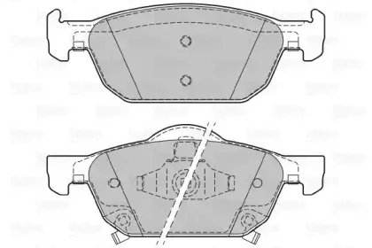 Комплект тормозных колодок, дисковый тормоз VALEO купить
