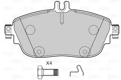 Комплект тормозных колодок, дисковый тормоз VALEO купить