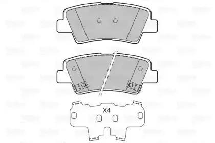 Комплект тормозных колодок, дисковый тормоз VALEO купить
