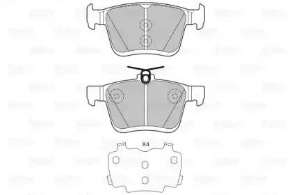 Комплект тормозных колодок, дисковый тормоз VALEO купить