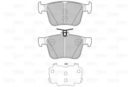 Комплект тормозных колодок, дисковый тормоз VALEO купить