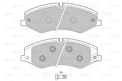 Комплект тормозных колодок, дисковый тормоз VALEO купить