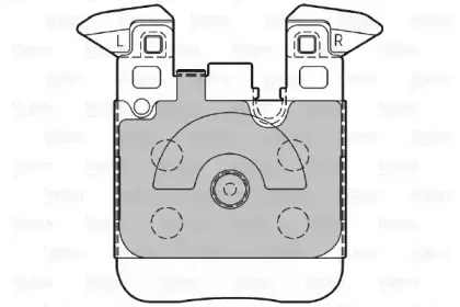 Комплект тормозных колодок, дисковый тормоз VALEO купить