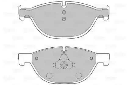 Комплект тормозных колодок, дисковый тормоз VALEO купить