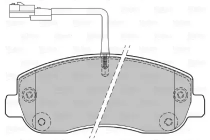 Комплект тормозных колодок, дисковый тормоз VALEO купить