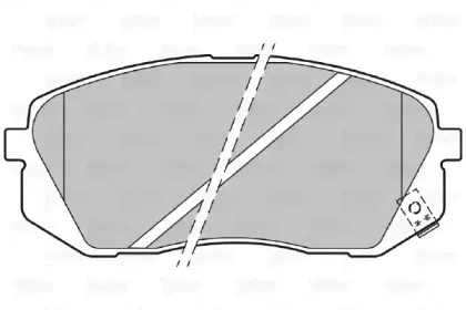 Комплект тормозных колодок, дисковый тормоз VALEO купить