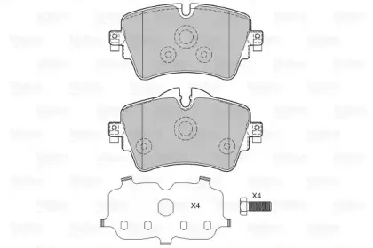 Комплект тормозных колодок, дисковый тормоз VALEO купить