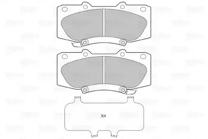 Комплект тормозных колодок, дисковый тормоз VALEO купить