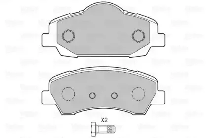 Комплект тормозных колодок, дисковый тормоз VALEO купить