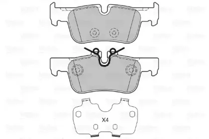 Комплект тормозных колодок, дисковый тормоз VALEO купить