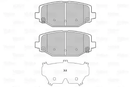 Комплект тормозных колодок, дисковый тормоз VALEO купить