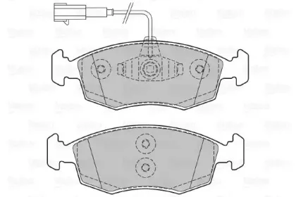 Комплект тормозных колодок, дисковый тормоз VALEO купить
