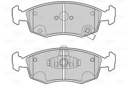 Комплект тормозных колодок, дисковый тормоз VALEO купить