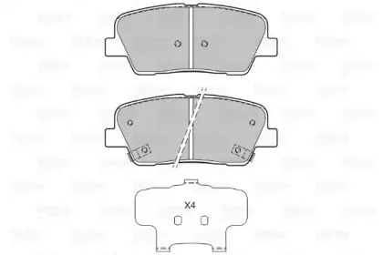 Комплект тормозных колодок, дисковый тормоз VALEO купить