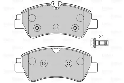Комплект тормозных колодок, дисковый тормоз VALEO купить