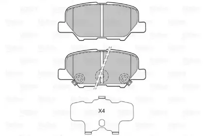 Комплект тормозных колодок, дисковый тормоз VALEO купить