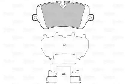 Комплект тормозных колодок, дисковый тормоз VALEO купить
