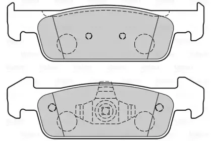 Комплект тормозных колодок, дисковый тормоз VALEO купить