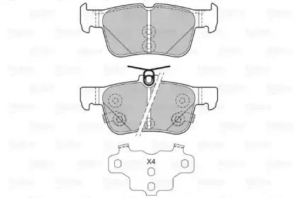Комплект тормозных колодок, дисковый тормоз VALEO купить